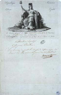 Papier à vignette de l'armée d'Italie,