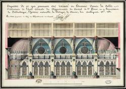 Il propose la transformation totale de la chapelle dans l’esprit des cabinets de curiosités pour y rassembler la riche bibliothèque et les collections départementales