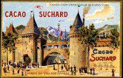 Entrée du village suisse. Chocolat Suchard