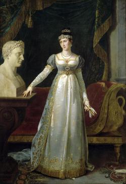 le regard affectueux que la princesse porte sur le buste d’un Napoléon à l’expression mélancolique esquisse une narration ; il traduit l’affection bien réelle que se vouent le frère et la sœur.