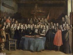 La ratification du traité de Münster de 1648