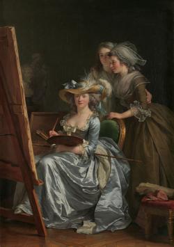 Autoportrait avec deux élèves - Adélaïde Labille-Guiard