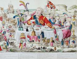 Louis XVI en Gargantua attablé