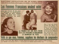 Le vote des femmes en France : féminisme, pacifisme et antifascisme à l’heure du Front populaire