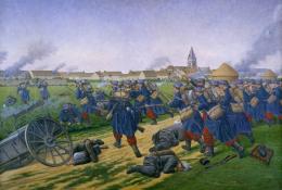 prise de Barcy, poilus combattant