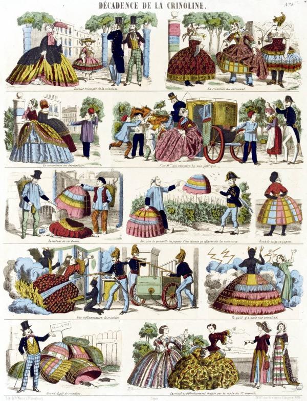 La décadence de la crinoline.