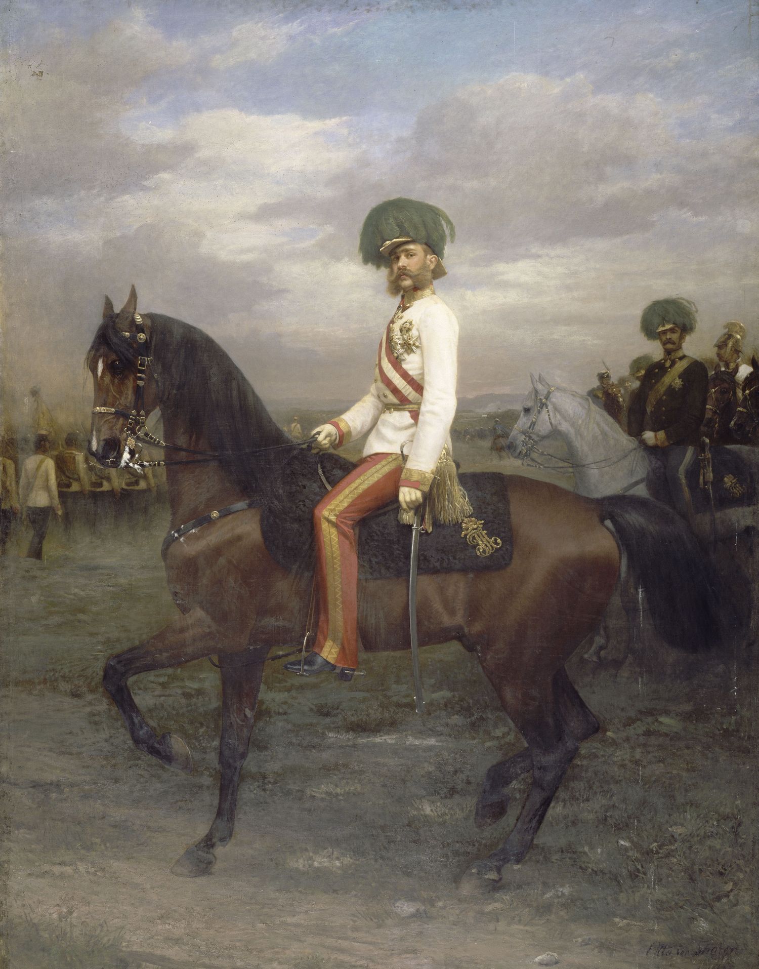 François-Joseph à cheval