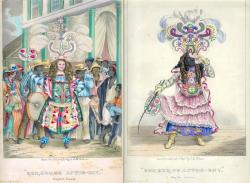 Les lithographies montrent un peuple heureux, bien nourri, qui s’amuse et a mis pour cela de beaux vêtements.