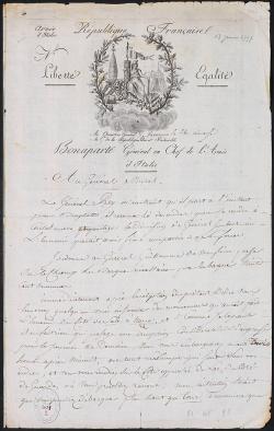 Papier à vignette de l'armée d'Italie