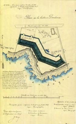 PLAN DE LA BATTERIE DE LA DORDONNA.