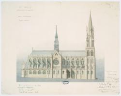 Architecte diocésain en 1848 pour Chartres et Le Mans, il est aussi chargé de la cathédrale de Moulins, assisté de Louis Esmonnot (1807-1886)