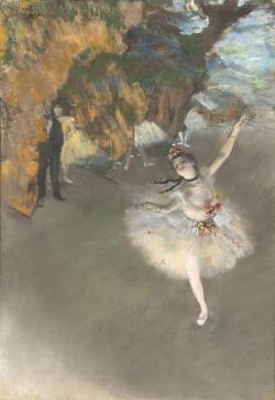 Dans le second tableau, la danseuse au premier plan incline aussi la tête vers la droite avec grâce et sûreté. 