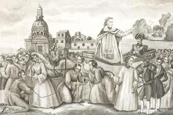 La seconde gravure représente le pape Pie VII entrant triomphalement dans Rome le 24 mai 1814.