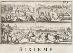 Instruction pour les jardins fruitiers et potagers, avec un Traité des Orangers, suivy de quelques Réflexions sur l'Agriculture ouvrage en 2 volumes- Reliure aux armes du dauphin de France (Fils de Louis XIV)- éditeur: Claude Barbin, vers (1628-1698)