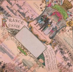 La gravure représentant la visite de 1896 frappe par sa composition complexe, qui laisse en blanc un grand rectangle au centre. 