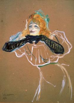 Yvette Guilbert chantant Linger, Longer, Loo - Toulouse Lautrec