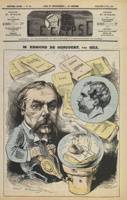 Edmond de Goncourt par Gill