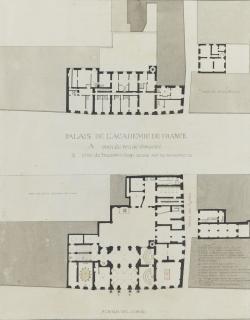 Plan de l'académie de France - Percier