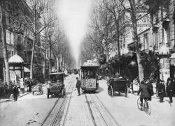  rue de Nice, en hiver avec tramway