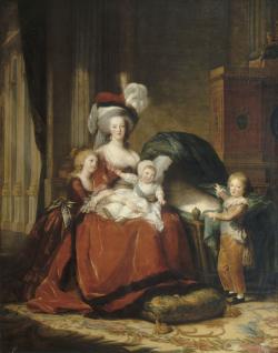 Marie-Antoinette avec ses enfants