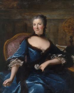 Portrait de madame du Chatelet en bleu