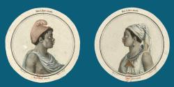 deux femmes noires en buste de profil