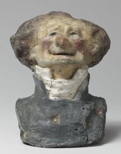 caricature d'un homme en buste de face