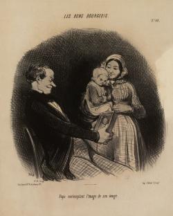 un couple avec un enfant et une photographie