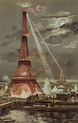illumination de la tour Eiffel en 1889