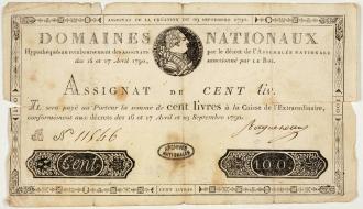 Assignat de cent livres.