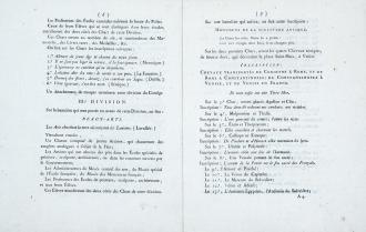 Programme des Fêtes de la Liberté et Entrée triomphale des objets de Sciences et d'art