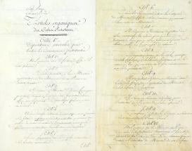 Articles organiques du culte protestant.