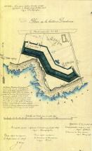 Plan de la batterie de la Dordonna.