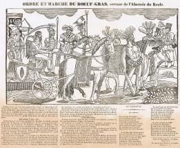 Ordre et marche du boeuf gras, sortant de l'abattoir du Roule