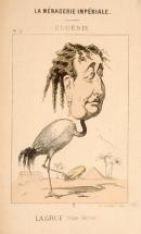 La ménagerie impériale, portrait-chargen n°2 d'Eugénie,