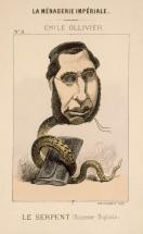 La ménagerie impériale, portrait-charge n°9 d'Emile Ollivier,