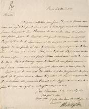 Lettre de Robert Livingston à Joseph Bonaparte