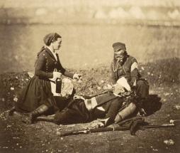 Le Zouave blessé. Crimée, le 29 février 1855