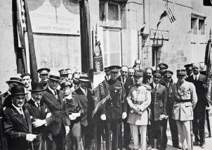 Inauguration d'une plaque commémorative dédiée à l'Escadrille Lafayette