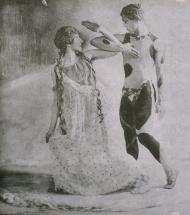 Nijinsky et une danseuse