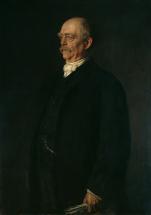 Portrait d'Otto von Bismarck, de profil