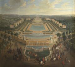 Vue générale du château et des pavillons de Marly