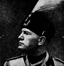 Portrait Mussolini