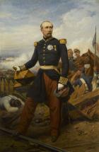 homme en uniforme sur un champ de bataille