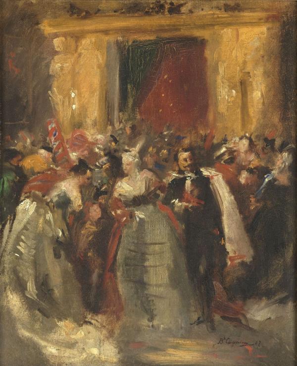 Bal costumé au palais des Tuileries.