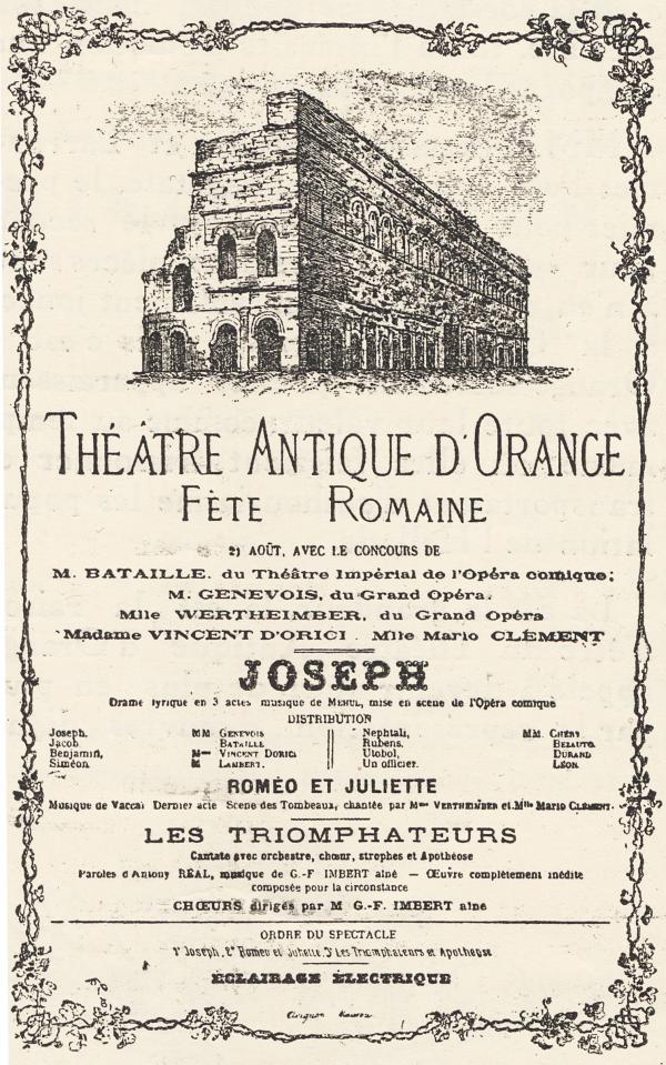 Affiche Fête romaine Orange 
