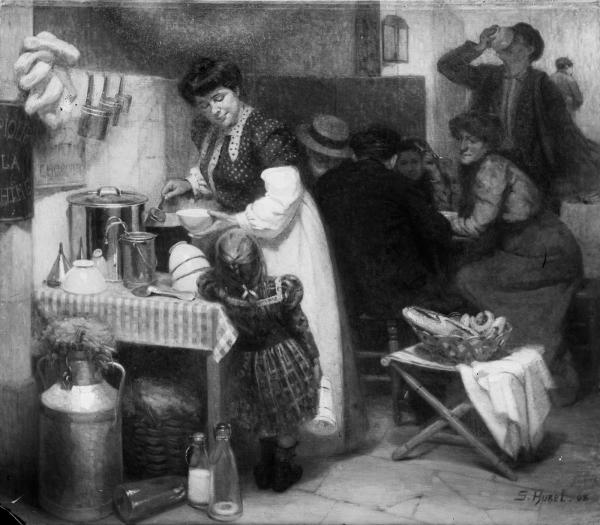 Paris le matin, la crémière