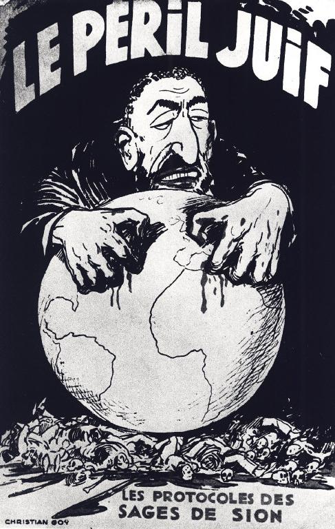 Première de couverture du Péril juif, édition française des Protocoles des sages de Sion