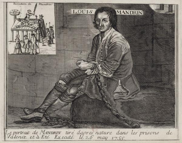 Le portrait de Mandrin, d'après nature dans les prisons de Valence