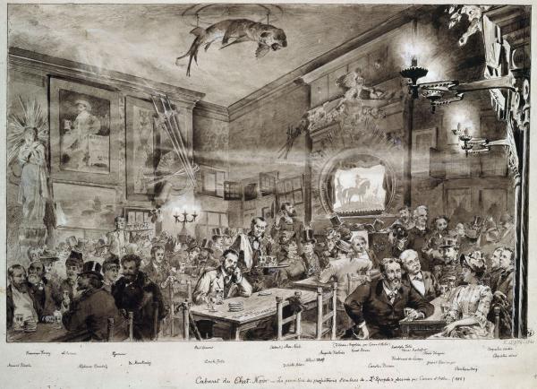 Première des projections d'ombres de